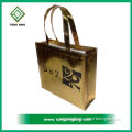 Customized logo Recycled Eco pp laminated non woven fabric tote bag for shopping
